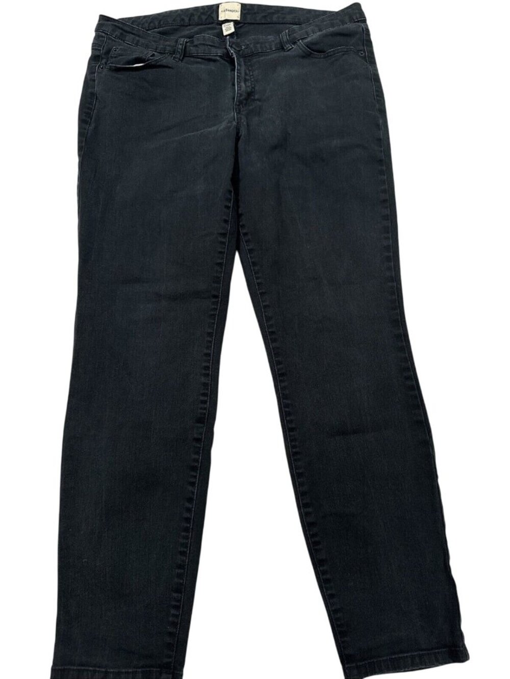 G.H. Bass & Co. Womens Black Denim Jeans Size 14